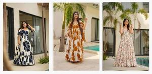 Magnifique robe indienne pakistanaise en pur coton pour les fêtes et les occasions spéciales, style Bollywood, tenue décontractée, tenue traditionnelle - Product Image 3