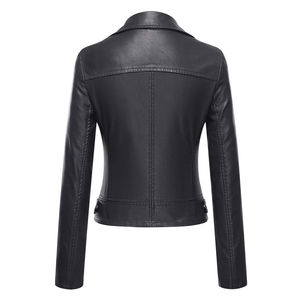 Chaquetas de Mujer Personalizadas Más Vendidas, Chaqueta de Motociclista de Cuero con Cierre, Atuendos de Moda Otoñal, Ropa de Invierno de Moda 2026 - Product Image 2