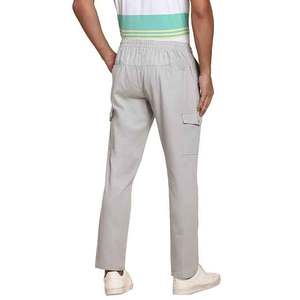 Pantalon Cargo Streetwear Décontracté Homme Multi-Poches Respirant 100% Coton Épais Gris Clair Vente en Gros - Meilleures Ventes - Product Image 4