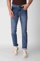 Overoles de Mezclilla Personalizados para Hombre, Lavado Claro, Estilo Casual Vintage Hip Hop, Corte Regular, Elegantes con Bordado y Lavado
