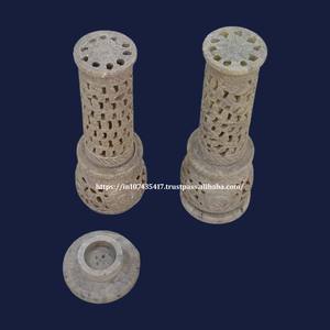 เชิงเทียนแกะสลักหินสบู่พร้อมเชิงเทียนธรรมชาติสำหรับตกแต่งบ้านและโรงแรมสินค้าใหม่ที่ทันสมัยแบบดั้งเดิม - Product Image 2