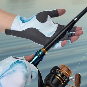 Doigt complet anti-dérapant Durable travail coupe gants de pêche protection carpe saisir gants pour hommes P111439 - Product Image 2