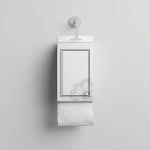 Boîte à mouchoirs suspendue verticale en plastique souple, mouchoirs faciaux 2 plis en pâte de bois vierge pour le nettoyage domestique - Ruby Paper - Product Image 1