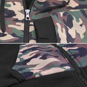 Fabricantes profesionales Ropa de calle personalizada Sudaderas con capucha de lana Jersey unisex Sudaderas con capucha Sudadera con capucha de camuflaje de algodón de alta calidad - Product Image 3