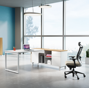 आधुनिक कार्यालय फर्नीचर पर्यावरण के अनुकूल ई 0 स्तर के साथ मेलमाइन ऑफिस डेस्क ओपन वर्कस्टेशन - Product Image 6