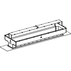 Per SCHNEIDER ELECTRIC KTB0001CR5 Contenitori per Elettronica e Strumentazione Canalis KT VERTICAL COVER FEED EL N1 a N2 - Product Image 1