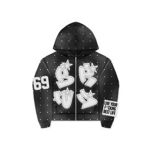 Sudaderas con Capucha Personalizadas de Lujo de Alta Calidad 2026, Gruesas, 100% Algodón, Hombros Caídos, para Hombre, Invierno, Ecológicas, de Secado Rápido - Product Image 2