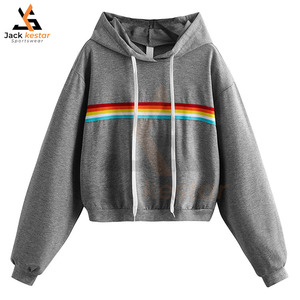 Top vente : sweat-shirts courts pour femmes, créez votre propre design, vente chaude et prix bas, sweat-shirts courts pour femmes, matière fraîche - Product Image 1