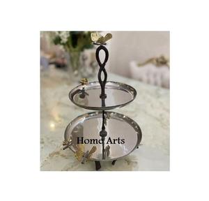 Stainless Steel 3 <b>Tier</b> <b>Cake</b> <b>Stand</b> Highest Quality Round Shape Dessert Snacks <b>Stand</b> At Affordable Pricing - Product Image 5
