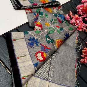 Boutique indienne Bollywood Designer Dernier ethnique le plus à la mode ethnique à la mode imprimé Saree Saree le plus vendu Saree de qualité supérieure - Product Image 6