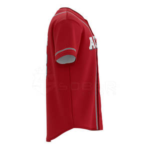 2023 nouveauté personnalisée 100% Polyester tissu Baseball Sportswear caractéristique respirante - Product Image 2