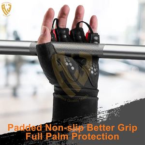 Gants d'haltérophilie de gym personnalisés, gants de fitness en tissu spandex souple, ajustés à la main, sport, nouveau design, vente directe en usine - Product Image 2