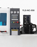Scie à découper automatique à double séparation YLS-NC-550 pour aluminium, 550 mm, alimentation servo, pour atelier de fabrication de fenêtres et de portes