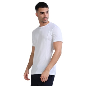 T-shirt d'entraînement pour homme 100% coton 210 g/m² coupe ajustée manches courtes col rond extensible respirant séchage rapide imprimé sérigraphié - Product Image 2