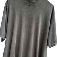 T-shirt en coton 100% délavé effet soleil, vintage, vieilli, coupe oversize, streetwear, pour homme, logo personnalisé, OEM, unisexe, écologique
