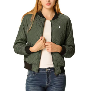 Chaqueta Bomber de Moda para Mujer, Chaqueta Informal con Cremallera, Chaqueta de Invierno Personalizada de Manga Larga - Product Image 6