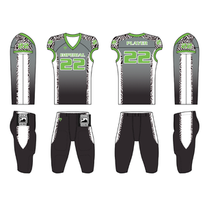 Uniformes de fútbol americano personalizados, conjunto completo de Jersey y pantalones, bordado por sublimación y apliques - Product Image 2