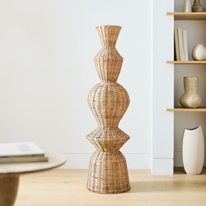 Jarrones de Piso Grandes y Únicos de Ratán, Hechos a Mano, Jarrones Decorativos de Ratán para la Entrada, Sala de Estar o para Rellenar un Rincón Vacío o una Pared - Product Image 2