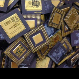 เศษทองซีพียูเซรามิกขายส่งเศษทองซีพียู Intel 486 Intel I960 Intel Pentium CPU AMD หมุดทอง-รีไซเคิลเศษซีพียูทอง - Product Image 1