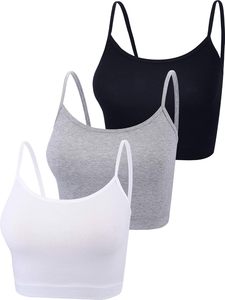 Débardeur court en dentelle tricotée pour femme, doux, extensible, côtelé, décontracté, sans manches, 100% coton, pour un usage quotidien estival, tendance - Product Image 2