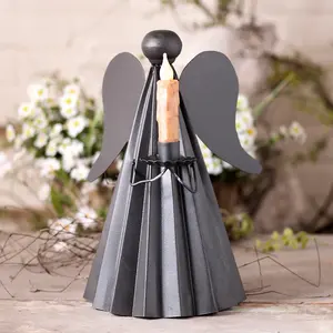 Candelabros de Madera Natural Martillada en Oro de Lujo para Actividades Religiosas, Impresión Tipográfica Hecha a Mano para Navidad, para Zahid - Product Image 1