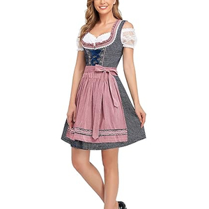 Vestido de moda para mujer, vestido Dirndl alemán, disfraces de Oktoberfest, disfraz Dirndl, vestido informal para mujer - Product Image 4