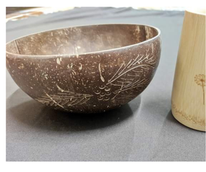 ชามมะพร้าวแบบยั่งยืนจากเวียดนามเครื่องใช้บนโต๊ะอาหารรักษ์ธรรมชาติทำด้วยมือของ100% ชามมะพร้าวสำหรับรับประทานอาหารสีเขียวส่งออกสินค้าขายส่ง - Product Image 2