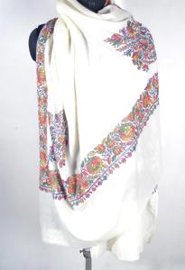 Chal de Poliéster Bordado a Mano, Elegante, Étnico, Transpirable, para Mujer, para Invierno, Estilo Diario, Suave - Product Image 4