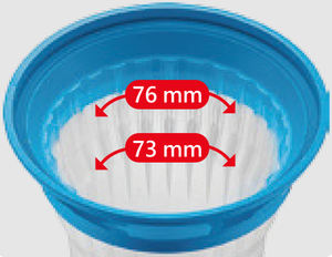 Coupe de retrait de filtre à huile de fournisseur d'OEM ODM Taiwan faite de PE bleu avec PP blanc translucide - Product Image 5