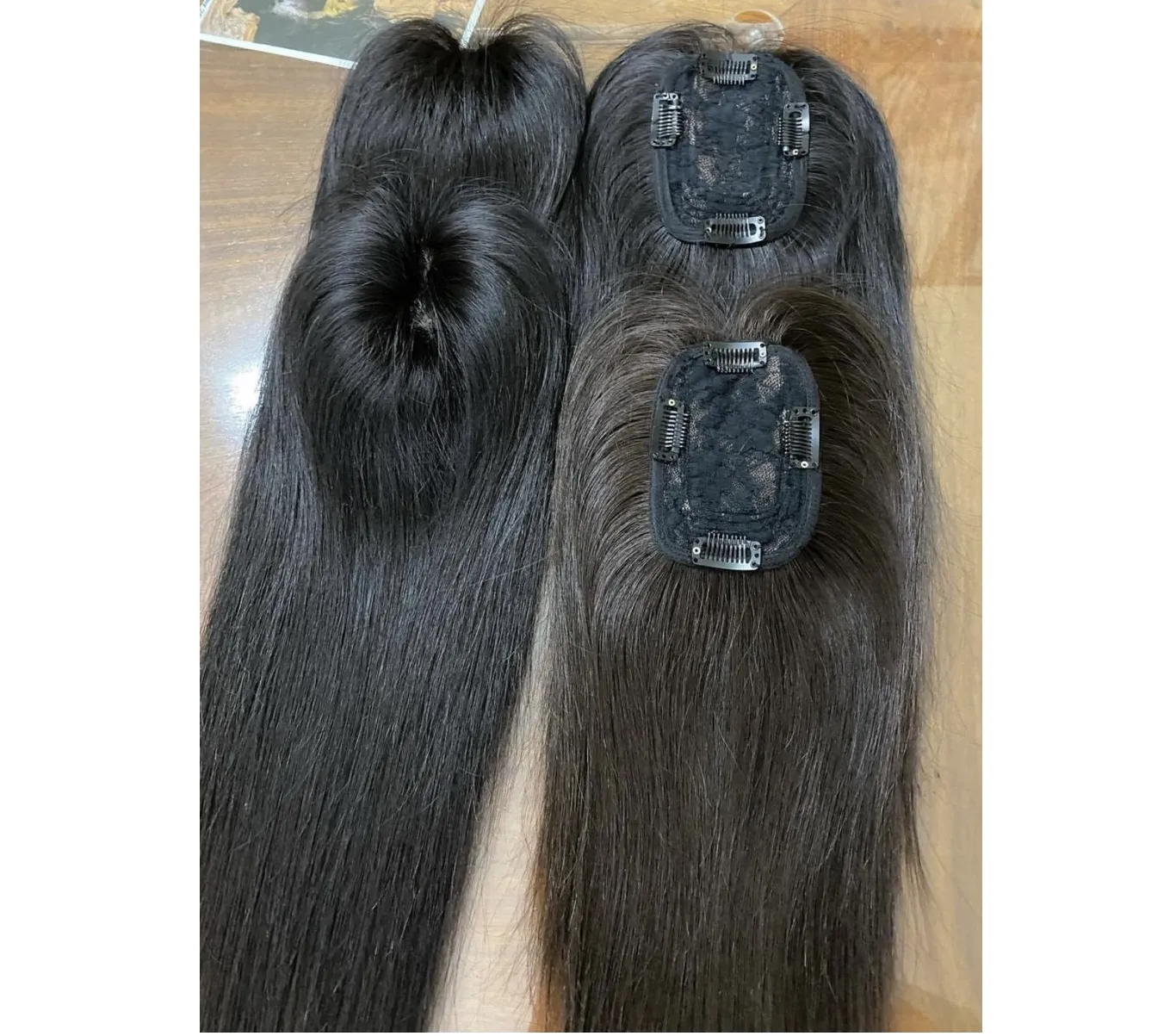 Vietnam supplier top quality brazilian straight remy human hair 10 colors can customize human clip in hair extensions
