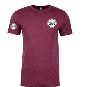 Camiseta de Manga Corta de Corte Regular, Estilo Vintage, Tejido Tri-Blend Ecológico y Transpirable, Lisa, para Deporte, Suave como la Seda, Color Gris Jaspeado, Personalizable - Product Image 1