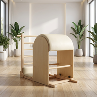 Baril d'escalier Pilates réglable en bois d'érable, écologique et durable, pour le renforcement du tronc et une meilleure posture en studio de fitness