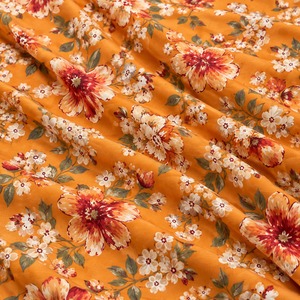 Tissu Popeline Biologique Respirant à Imprimé Floral en Polyester et Coton, Texture Douce, Fond Foncé, pour Confection de Robes, Décoration Intérieure, Garçons - Product Image 4