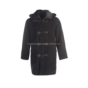 2026 OEM New Hot Trending Original <b>Men's</b> <b>Black</b> Leather <b>Long</b> <b>Coat</b> High Quality Customized Design Winter Fashion Heated <b>Long</b> <b>Coats</b> - Product Image 3