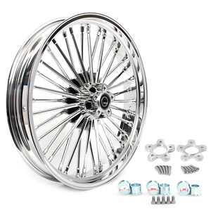 Roue avant à rayons larges 21x3.5 avec disques de frein pour <span class=keywords><strong>Harley</strong></span> Touring <span class=keywords><strong>Street</strong></span> <span class=keywords><strong>Glide</strong></span> Road King - Product Image 2