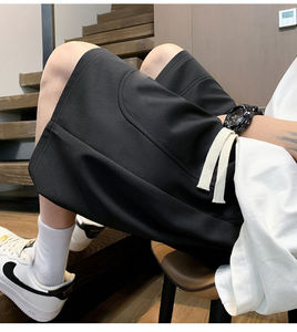 Pantalones Cortos Deportivos Casuales para Hombre, Estilo 2025, 100% Algodón, Secado Rápido, Transpirables, con Cintura Elástica, Diseño Liso - Product Image 6