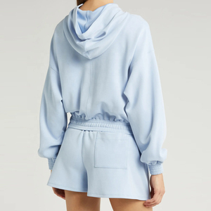 New Arrival Outdoor Wear Hoodies New Fashionable <b>Crop</b> <b>Top</b> Hoodies for Women <b>Top</b> Quality <b>Crop</b> <b>Top</b> Breathable Hoodies - Product Image 3