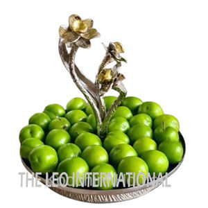 Diseño de forma irregular chapado en oro 2 niveles Aluminio Metal Boda Fiesta Cumpleaños Otra ocasión Soporte para pastel - Product Image 2