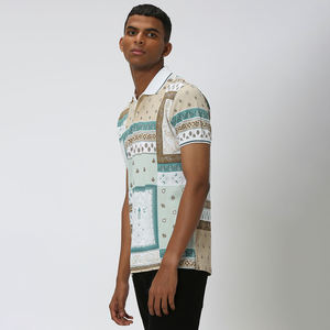 Chemises polo pour hommes décontractées, vente chaude, nouveau design, logo personnalisé, couleur unie, respirantes, avec service OEM - Product Image 4