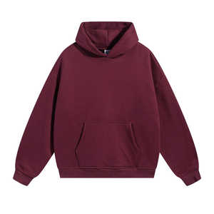 Sweat à capuche en coton surdimensionné de qualité supérieure, polaire 400GSM, pull à capuche personnalisé avec logo OEM, streetwear pour hommes, femmes et adolescents, vêtements décontractés - Product Image 2