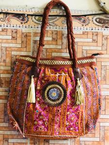 <b>Indian</b> Vintage Banjara Cotton Clutch <b>Bags</b> Handcrafted Bohemian Embroidery Geometric Evening Shopping Shoulder <b>Bag</b> for Women - Product Image 5