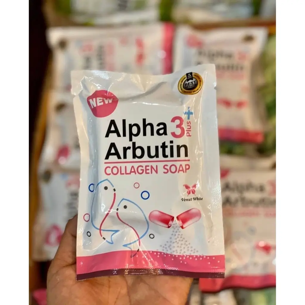 صابون الأربوتين alpha 3+ مبيع بالجملة بسعر رخيص صابون للحمامات لتبييض الجسم صنع في تايلاند