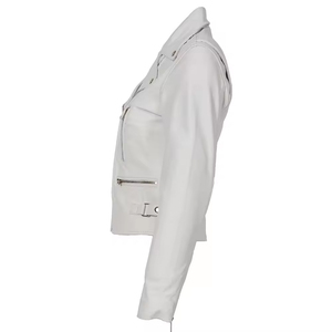 Wholesale High Quality Winter Women's Leather <b>Biker</b> <b>Jacket</b> - Product Image 6