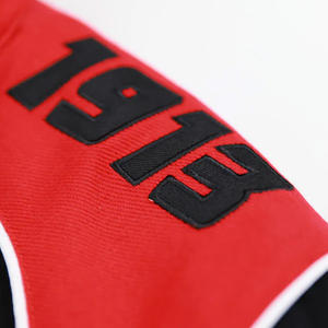 Chaqueta Bomber de satén de invierno informal para hombre, decoración de botones de poliéster, chaqueta atlética bordada de tela satinada, diseños personalizados - Product Image 4