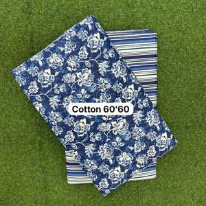 Tissu en coton imprimé numérique et par blocs, matière douce et respirante pour vêtements, kurtis, vêtements pour enfants, couture, artisanat, textile en vrac - Product Image 3