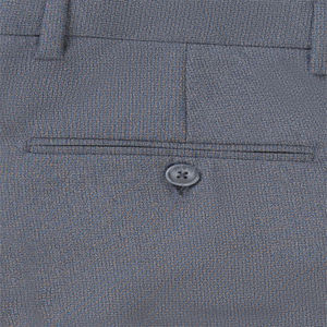 Pantalones de Vestir Gris Oscuro de Alta Calidad 2026, 100% Algodón, Corte Inteligente, Estilo Formal, Tela de Lona Transpirable, Cintura Media, Peso Pesado - Product Image 4