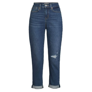 Pantalones Vaqueros de Mezclilla Tejida Transpirable de Cintura Media para Mujer, Diseño Personalizado, Lavados, para Bangladesh - Product Image 4