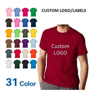 Hot Sale All Size Men t Shirts Wholesale Cotton Fashion Colorful Casual Custom Your Brand Logo Wholesale 100% Cotton <b>Tshirt</b> - Product Image 5