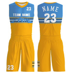 Ropa de entrenamiento deportivo de tela transpirable de alta calidad, uniformes de baloncesto por sublimación personalizados, ropa deportiva para niños, incluye conjuntos de pantalones cortos - Product Image 5