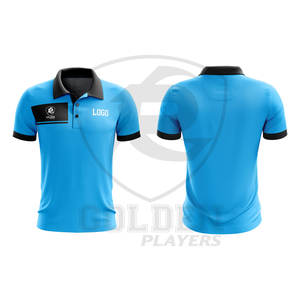 Polos de hombre hechos a medida de gran venta, poliéster Spandex de alta calidad con mangas cortas, impresiones de sublimación de marca propia - Product Image 4